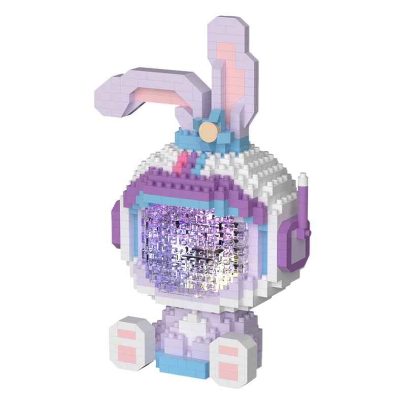 Compatible con LEGO Luminoso astronauta estrella Dailu bloques Disney Ling Na Belle puzzle Asamblea regalo de juguete