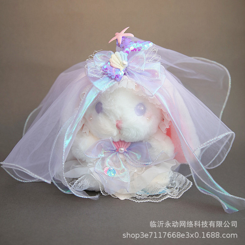 Authentic Lolita Bunny Stuffed Toy Cute White Rabbit Doll Pendant Doll Rag Doll Girl Gift