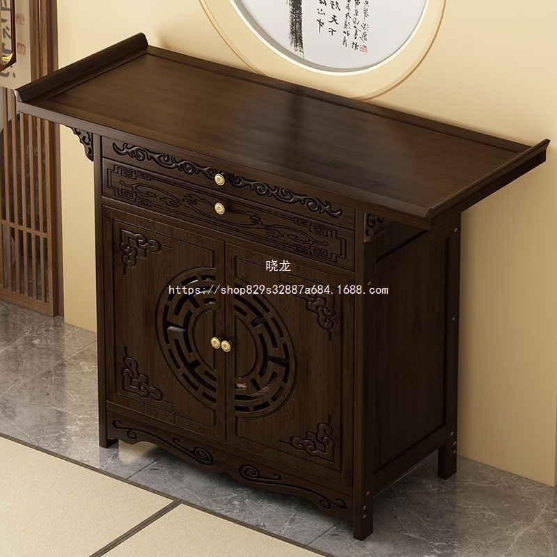 Xiaolong Offering Table for Home Use, Incense Burner Stand, Cabinet for Worshiping the God of Wealth, New Chinese-Style Offering Table, Incense Altar, Shrine