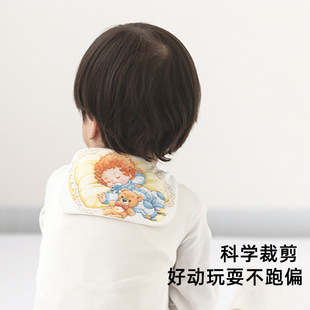 Pure Cotton Sweat-absorbent Towel Children's Double-layer Cartoon Cotton Sweat-isolating Towel Kindergarten Baby Pad Back Towel Class A Sweat Towel
