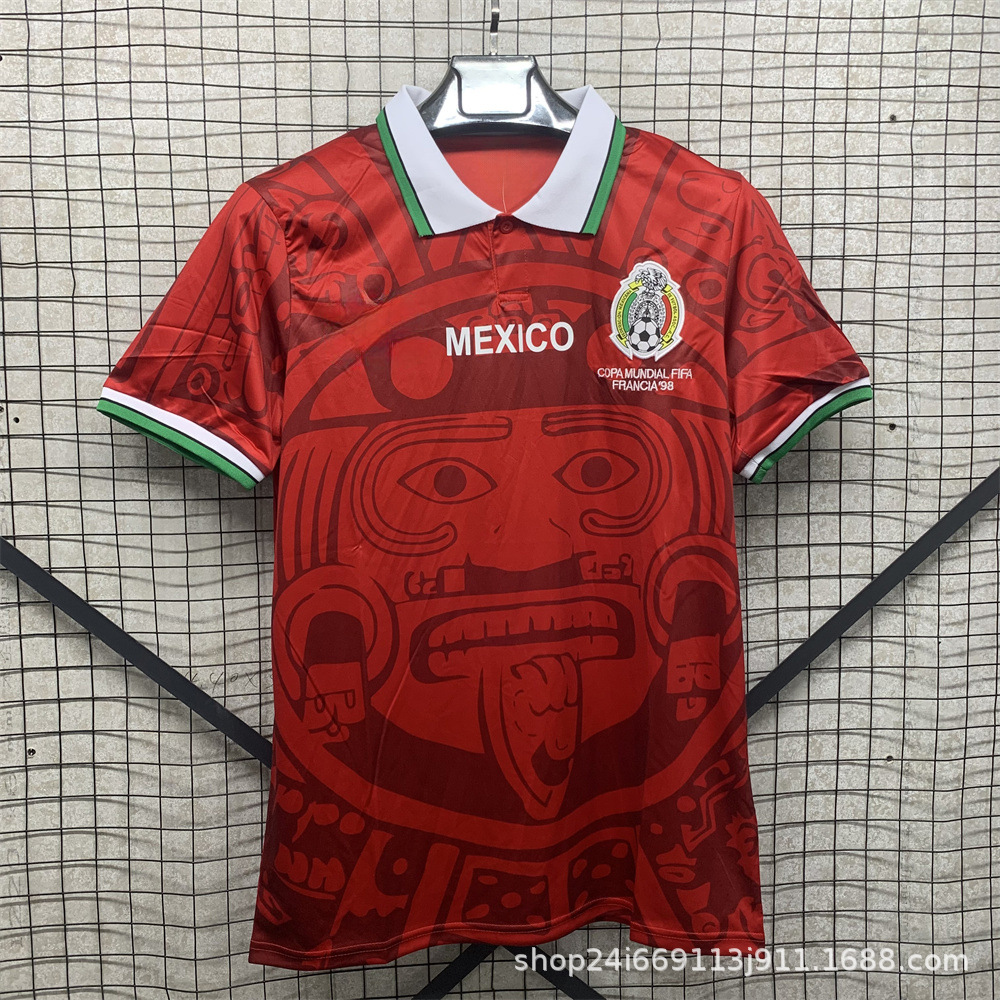 Camiseta de fútbol tailandesa retro Selección nacional Brasil Francia Argentina Portugal Camiseta de manga corta al por mayor Número de impresión