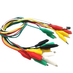 Small size 025, Medium size 026, Large size 027 crocodile clips, five-color test line, colorful double-headed crocodile clip power cord