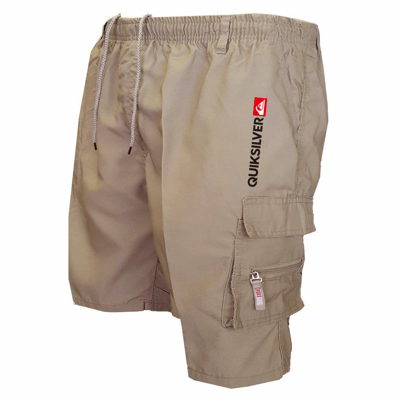 Cross-border moda multi-Bolsillo ropa de trabajo pantalones cortos de los hombres casual quinto pantalones de comercio exterior Amazon Venta caliente guardapolvos