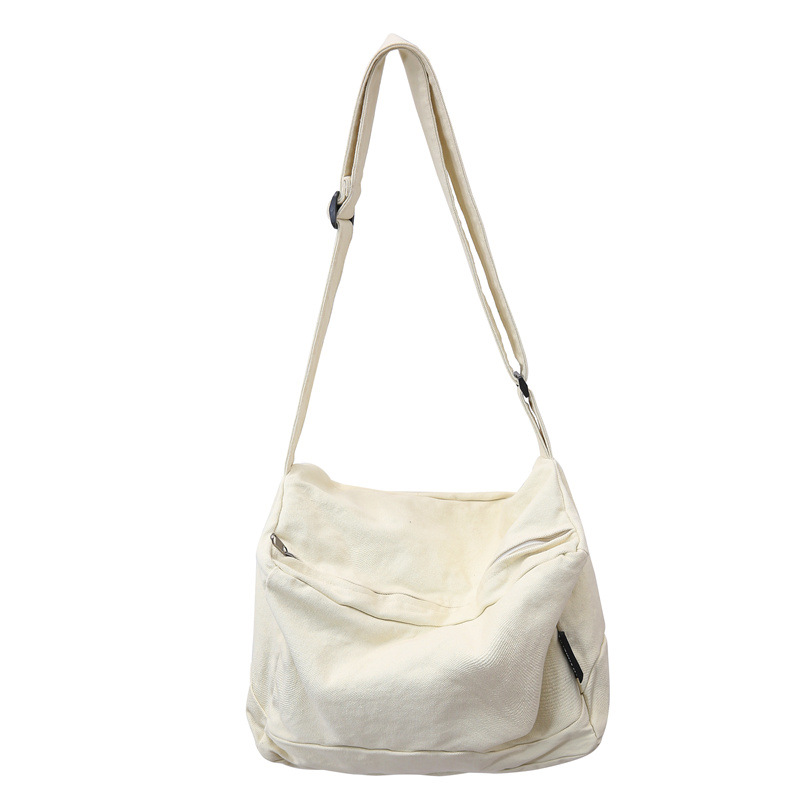 Bolso bandolera de lona para mujer 2024 nuevo bolso de hombro retro japonés de gran capacidad