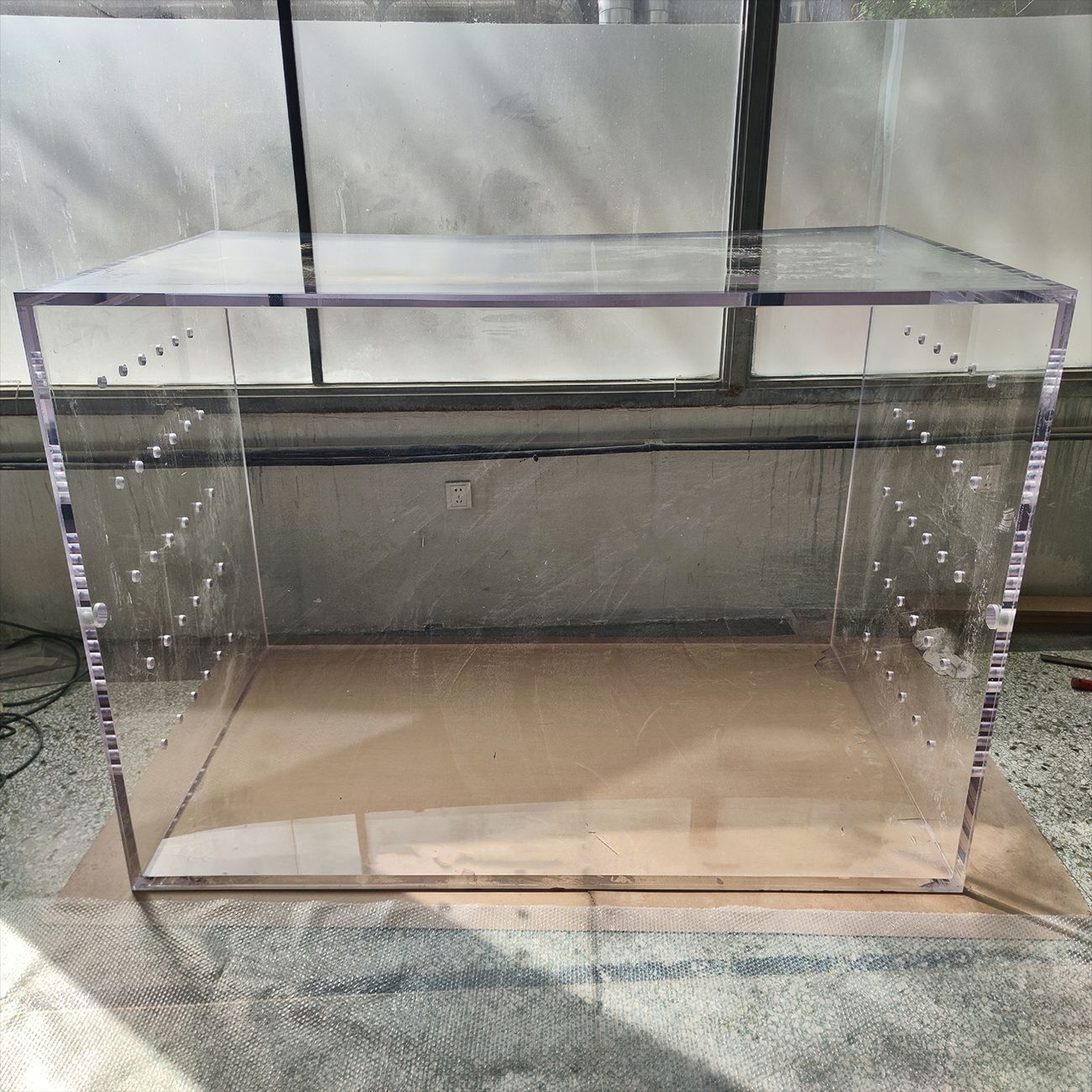 亚克力实验箱大型实验装置多孔有机玻璃水箱激光切割收纳箱