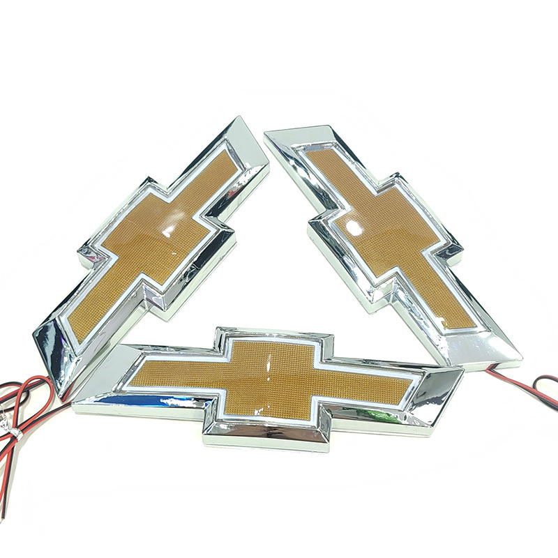 Aplicable a CHEVROLET logotipo luminoso Cruze CHEVROLET logotipo del coche luz trasera logo luz fría luz luminosa logotipo del coche 5D