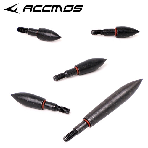 Bow and arrow archery wind-breaking black torpedo arrow 6.2mm inner diameter thread replaceable accurate match weight arrow