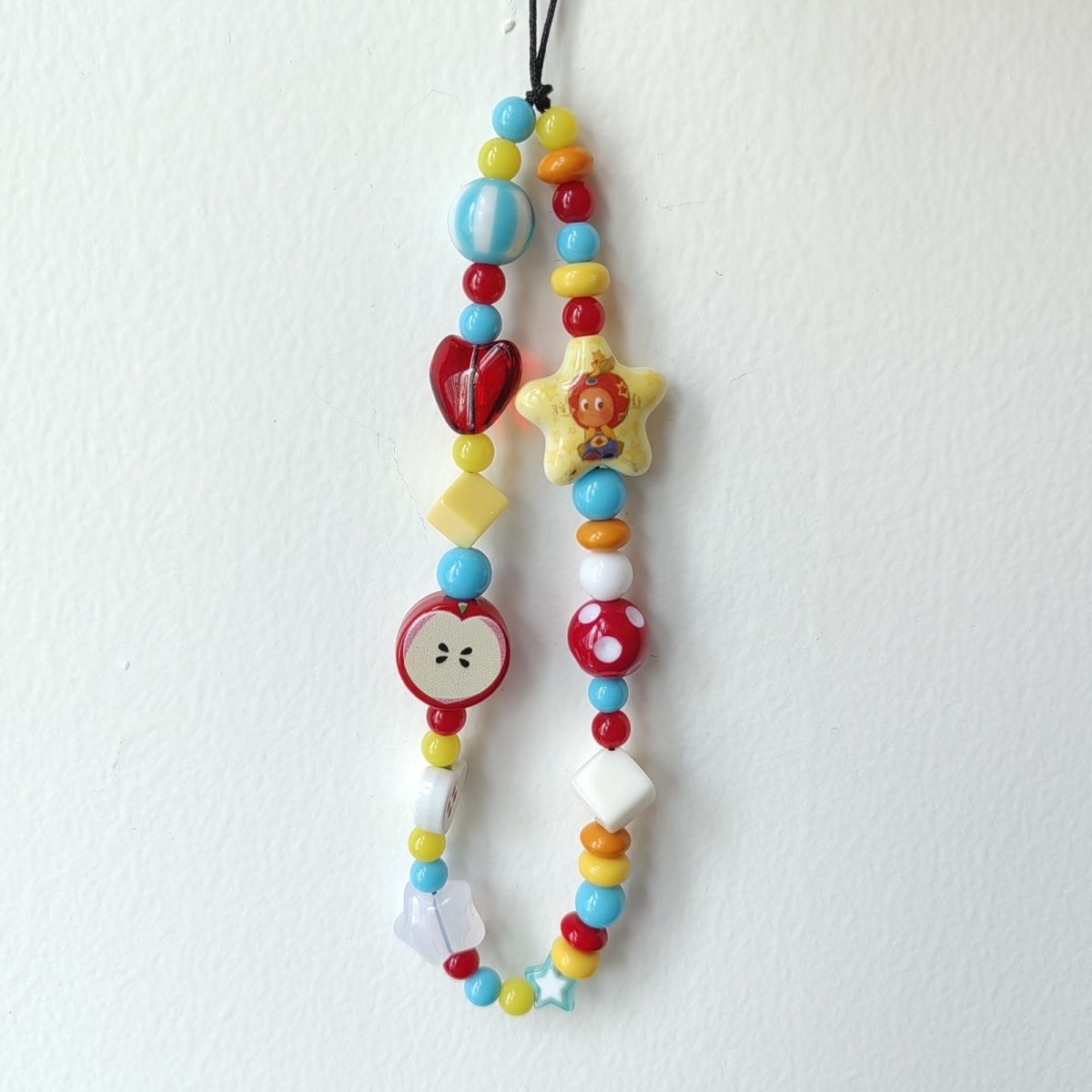 Ins Style Korean Retro Star Painting Mobile Phone Chain Pendant Ccd Pendant Cute Camera Hanging Chain