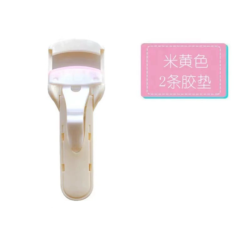 Eyelash Curler handheld organic design, long-lasting curl, replaceable rubber pads