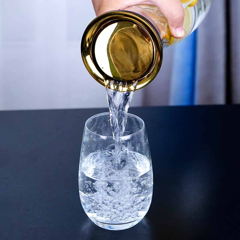 創意シンプルヨーロッパ式水晶ガラス冷水ポット洋式大容量耐熱家庭用冷水ポット|undefined