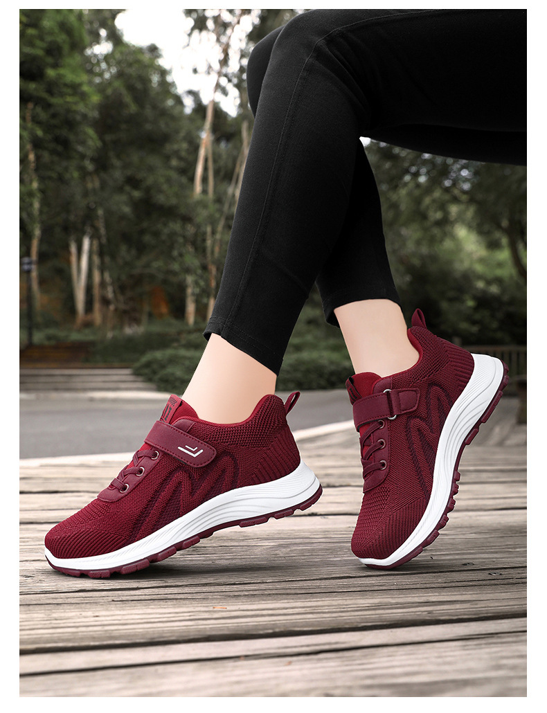 法米姿 健步鞋秋季新款女鞋中老年户外软底运动休闲鞋 旅游鞋