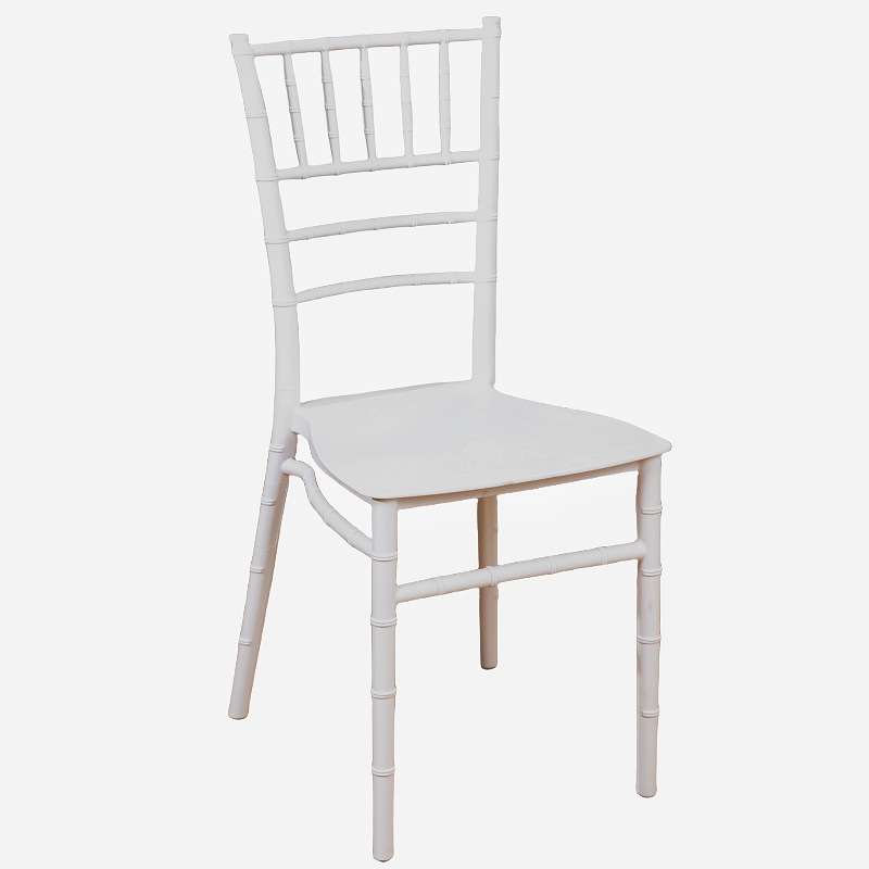 Fábrica de Foshan PP plástico Silla de bambú boda banquete Hotel comedor silla Silla de bambú para adultos Tiffany silla al por mayor