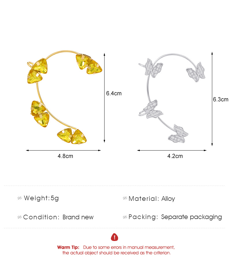 Earrings Classification Geometric Alloy Clip Earrings