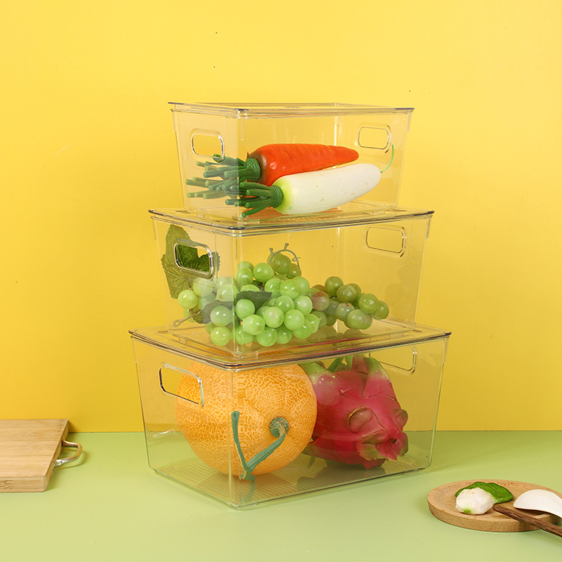 Desktop Storage Box, extra large capacity, one box for fruits and vegetables, fresh food can be stored, the edge is smooth and does not hurt hands