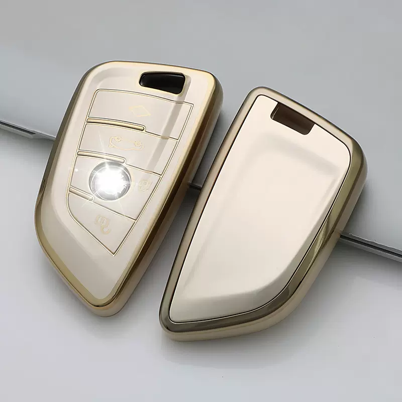 现货爆款适用宝马3系5系x3刀锋钥匙套五系325li扣ix3流沙钥匙包壳