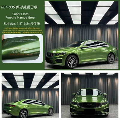 Auto Color Change Film – Changing Film Wholesale Pet Full - porsche-mamba-green-15217m