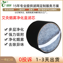 艾灸烟雾净化器滤芯吸油雾复合空气净化hepa滤网高效空气过滤网