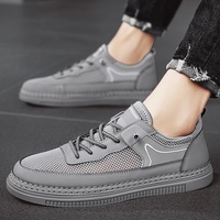 Hollow out board shoes for men's casual trendy mesh shoes for men's breathable men's shoes, summer 2024 new trendy shoes for students