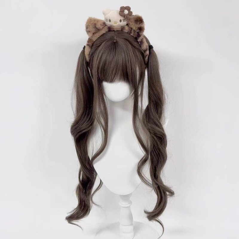 [Good Delivery] Wig Female 85cm Long Curly Hair Soft Girl Lolita Cos Full Head Jk Loli Full Headgear