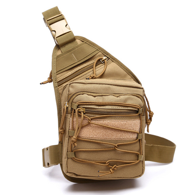 Venta caliente transfronteriza bolsa de cintura táctica deportes al aire libre senderismo camping portátil multi-funcional cordón pequeña bolsa de pecho bolsa de la cintura