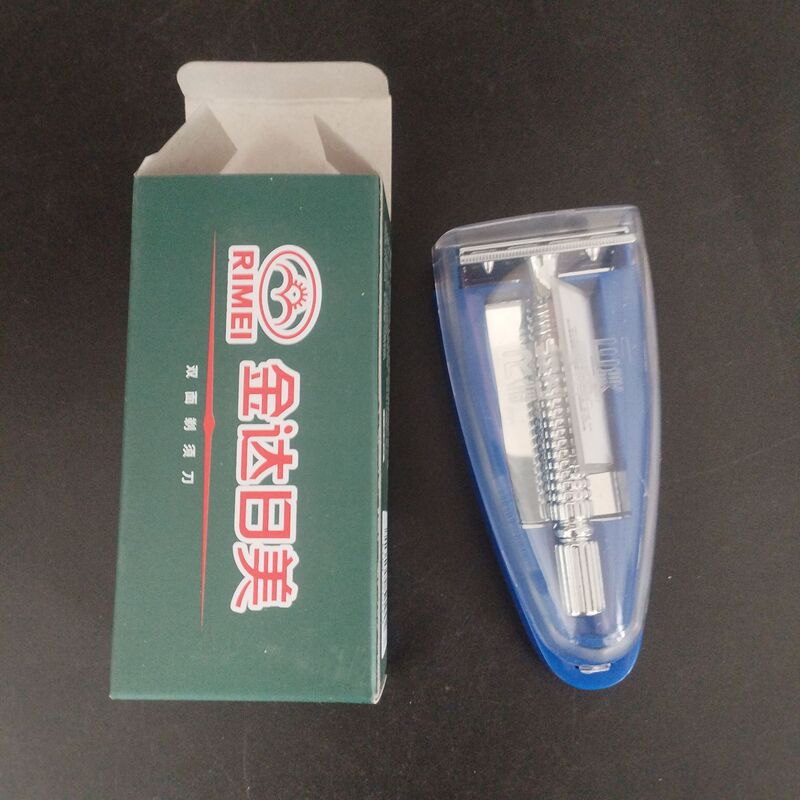 Jindari Beauty Old Style Razor Double-Sided Stainless Steel Knife Holder with Blade