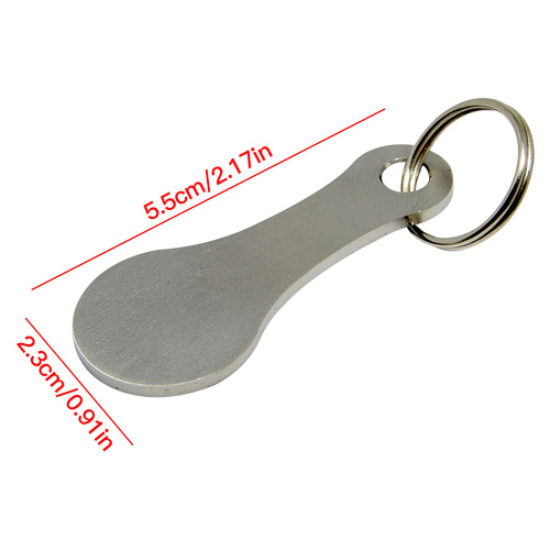 Supply Cross-border Independent Station Amazon Metal Key Ring Shopping Cart Token Stainless Steel Trolley
