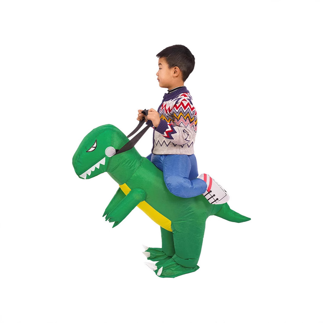 恐龙衣服充气服儿童坐骑人偶搞怪万圣节幼儿园演出服装户外表演服