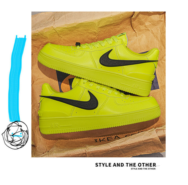 Air Force 1 Fluorescent No. 1 Naike Official Putian Af Fluorescent Green Men's Shoes for Air Force One Aircraft Low-Top Sneakers Air Force 1 Fluorescent No. 1 Naike Official Putian Af Fluorescent Green Men's Shoes for Air Force One Aircraft Low-Top Sneakers