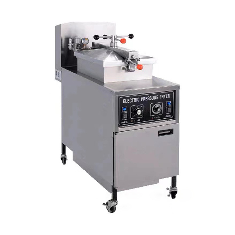 Freidora de gas de calentamiento eléctrico, horno de pollo a presión, horno de pollo comercial estadounidense, patas de pollo, alas de pollo, horno de frita.