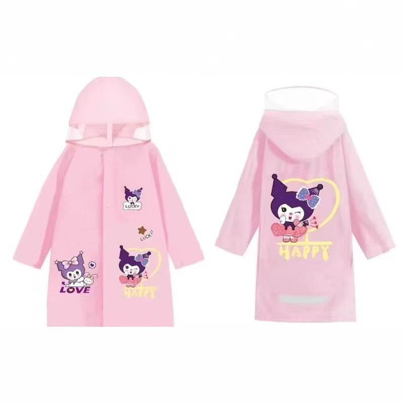 Free Shipping Kidsren's Raincoat New Style Boys and Girls Primary School Bag Raincoat Cartoon Pattern Primary School Student Raincoat Poncho