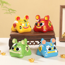 国潮布偶小老虎桌面摆件创意家居装饰品卡通萌虎吉祥物文创纪念品