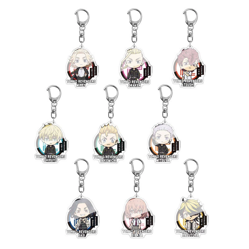 [Tokyo Avengers Sasaki Wanka Tomoko Tomora Temple, Ryojo Temple Aiming Animation Surrounding Small Pendant Key Bin]
