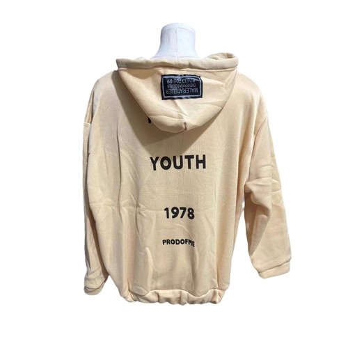 HOT Cec Women's Autumn Korean Style Medium Length Loose Hooded Oversize Cardigan Outerwear Ins Trend