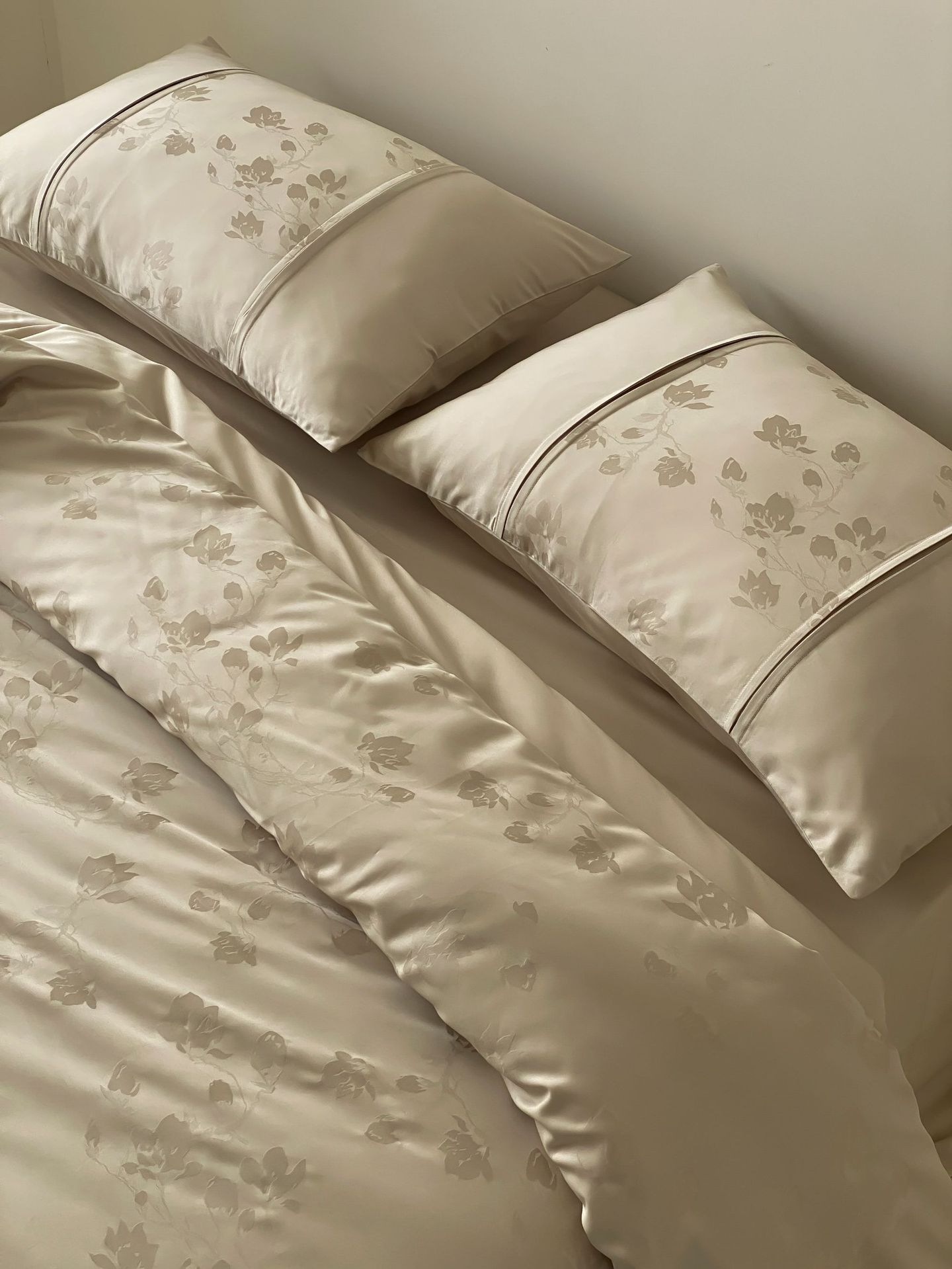 Set lenzuola 4 pezzi in cotone jacquard stile nordico elegante_voghion.com