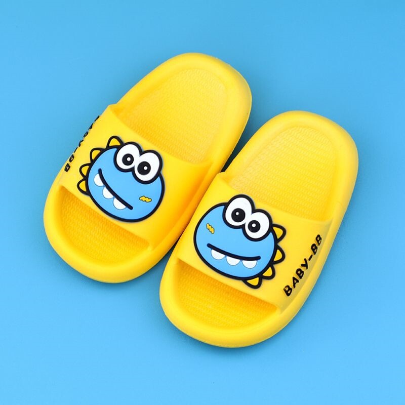 Children's Slippers for Boys 3-6 Years Old New Style Soft-Soled Cartoon Dinosaur Bath Non-Slip Baby Slippers Summer Cute and Adorable Children's Slippers for Boys 3-6 Years Old New Style Soft-Soled Cartoon Dinosaur Bath Non-Slip Baby Slippers Summer Cute and Adorable