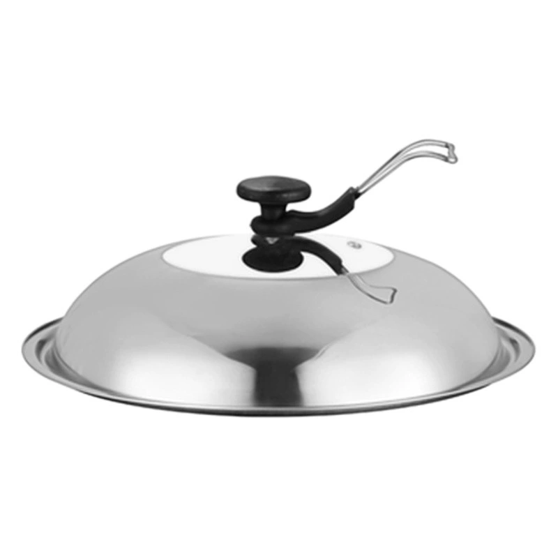 Оптовая Продажа с фабрики из нержавеющей стали комбинированная крышка из нержавеющей стали крышка для кастрюли Бытовая Крышка для кастрюли 28-42 см визуальная крышка доставка