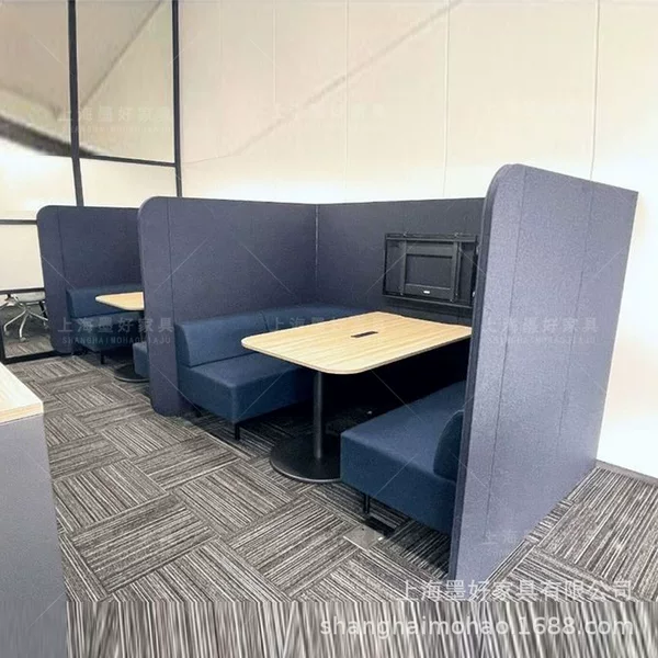 Office Business Reception Guest Rest Area Library Sofa High Back Sofa Partition Restaurant High Back Deck