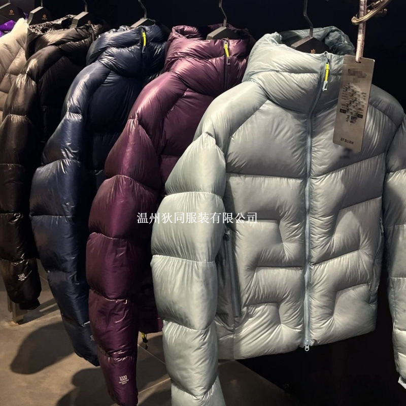 2025跨境5000GT男女连帽羽绒服外套宽松情侣户外运动保暖冬季夹克