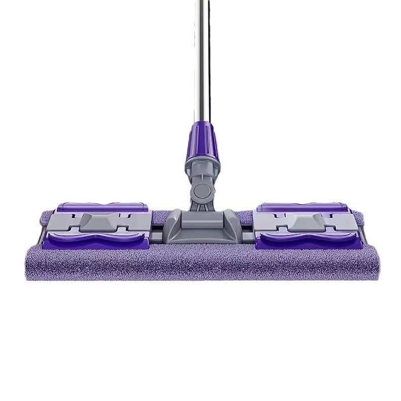 보라색 천 플랫 걸레(천 1개 포함)