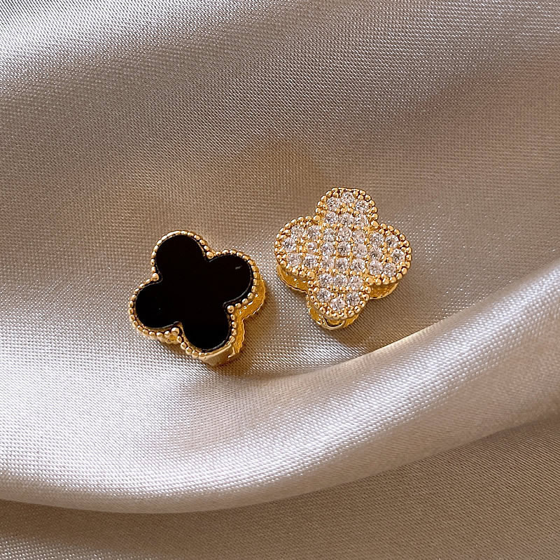 9#White and black plate (real gold plating)