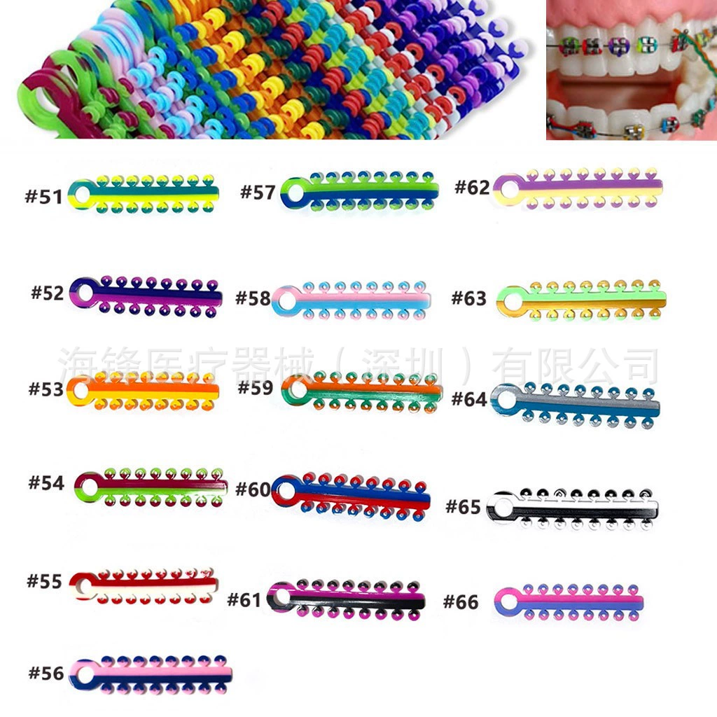 Стоматологическое двухцветное лигатурное кольцо зубное одноцветное смешанное лигатное кольцо резиновое кольцо для полости рта расходные материалы 320 кругов 20 шт./коробка