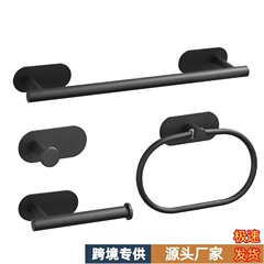 ステンレス製タオルリングタオルラック浴室タオルバー浴室ストラップセットバスタオルラックトイレティッシュラック