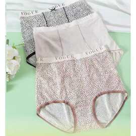 新款女大码包臀高腰速干雪花裤透气生三角裤跨境批发低价货源内裤