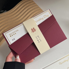 結婚式の招待状、紙製の招待状、結婚式の招待状、結婚披露宴、2025年新作、高級感のある紙製封筒