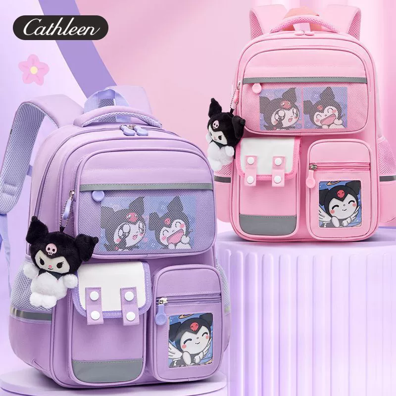 Capacious school bag, waterproof children's backpack, British style, 1-6 years