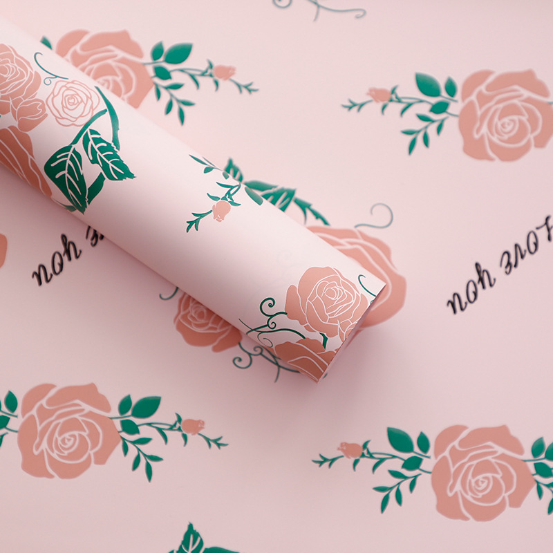 Huaxi Yuyin sueño rosa impermeable floral embalaje floral florista ramo floral rosa material de envoltura floral al por mayor