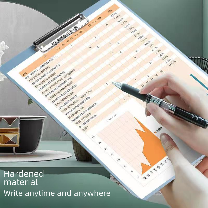 (2개) 파일 부목 사무용품 블랙 PP 폼 두꺼운 쓰기 보드 학생 A4 MORANDI 컬러 플레이트 클램프 도매