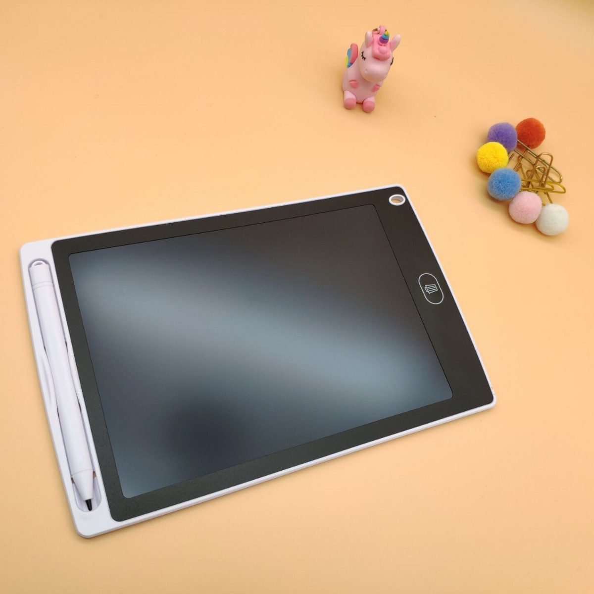 Tablero de escritura LCD de 12 pulgadas LCD tablero de escritura de los niños tablero de graffiti tablero de pizarra pequeña pizarra mensaje práctica palabra color escritura