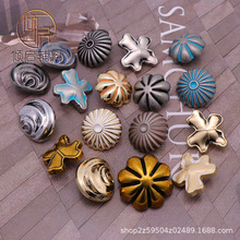 西洋欧美巴洛克宫廷风做旧复古青铜波西米亚民族风大衣西装手缝扣