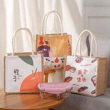 可爱ins便当包手提袋上班装饭盒袋子大容量日式带饭午餐袋帆布包